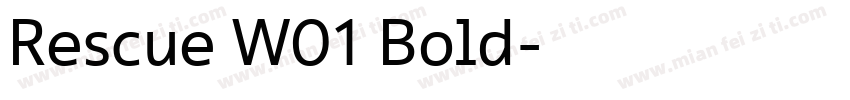 Rescue W01 Bold字体转换